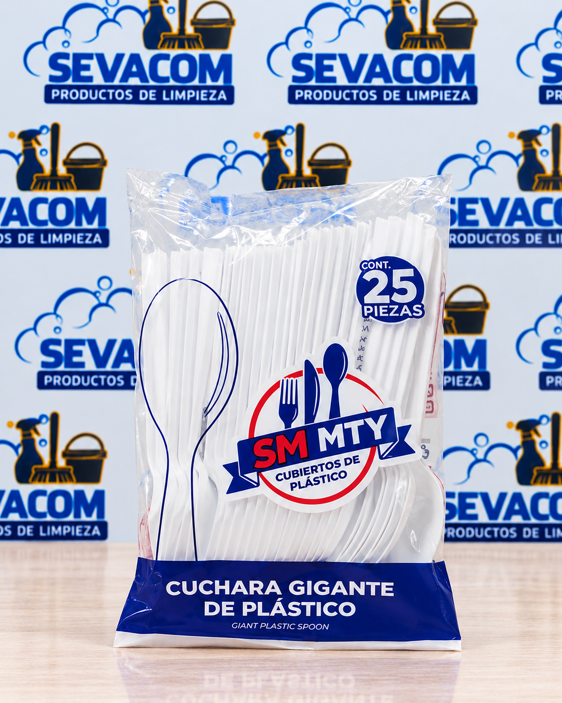 CUCHARA GIGANTE MONTERREY BLANCO 40/25