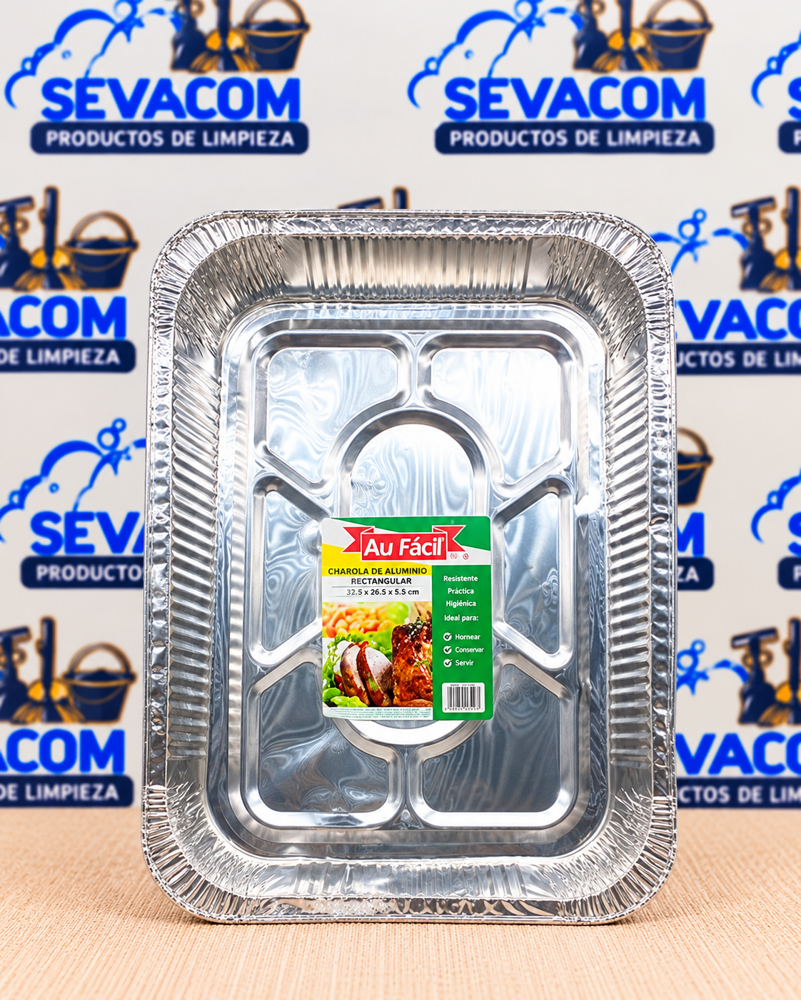 CHAROLA RECTANGULAR MULTIUSOS ALU FACIL