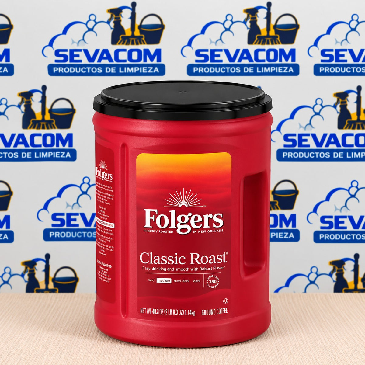 BOTE DE CAFE TOSTADO Y MOLIDO FOLGERS