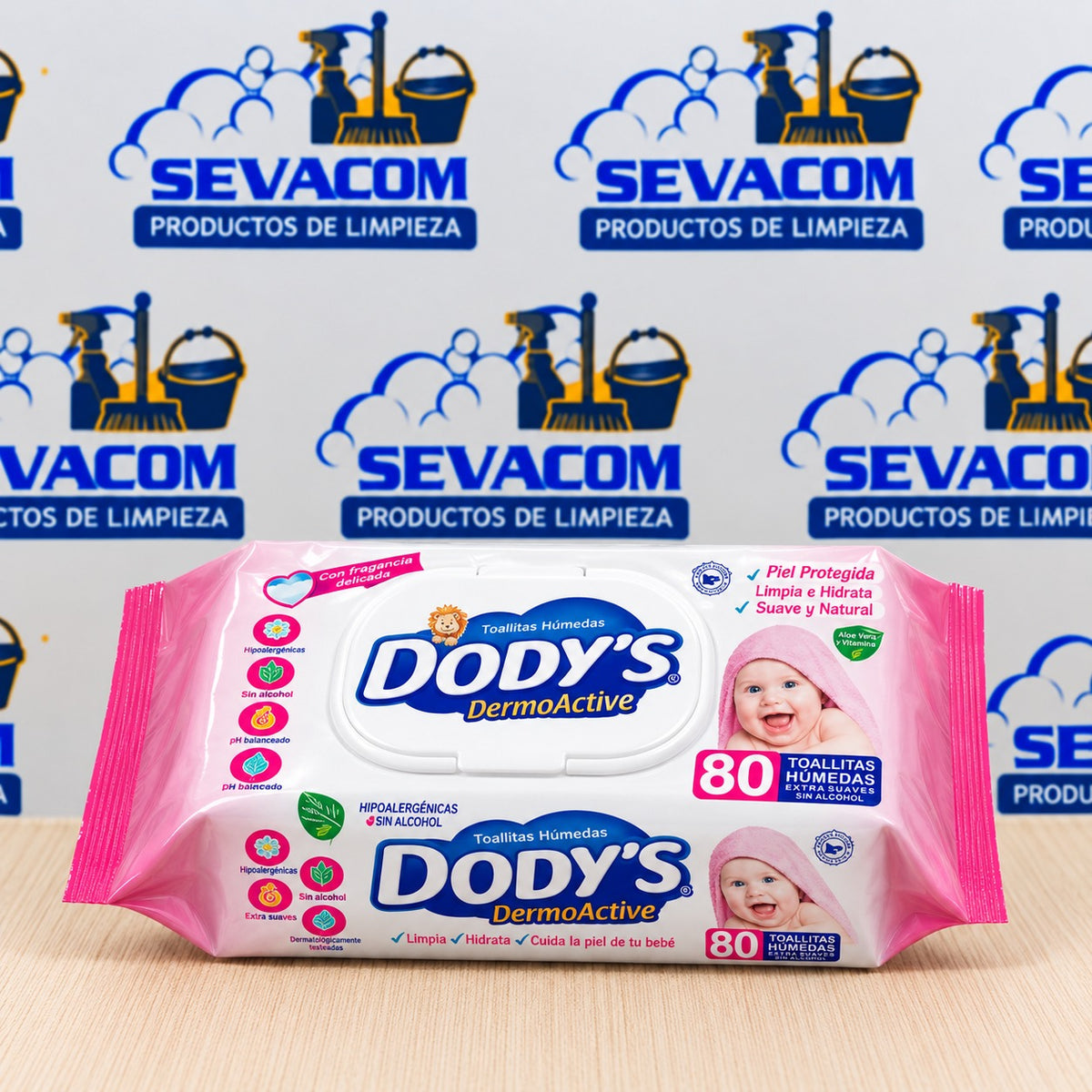 TOALLITAS HUMEDAS DODYS ROSA 80PZ