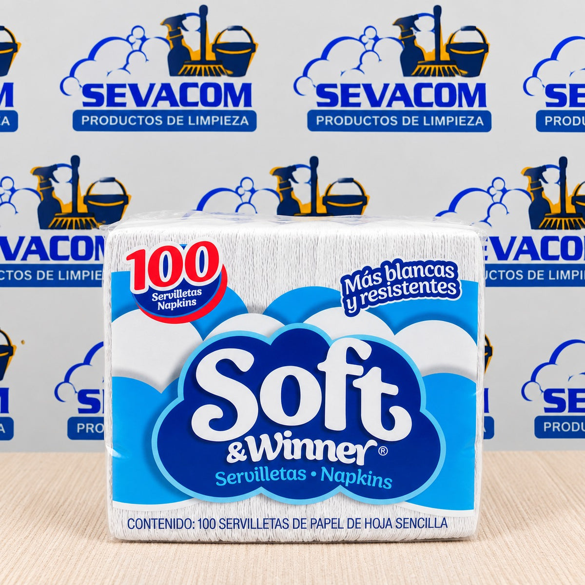 SERVILLETAS SOFT&WINNER 100 PZ
