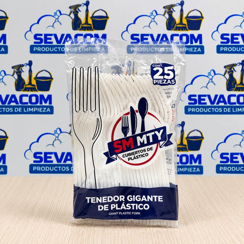TENEDOR GIGANTE MONTERREY BLANCO 40/25