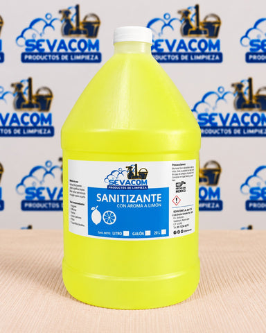 GALON DESINFECTANTE Y SANITIZANTE AMARILLO SEVACOM