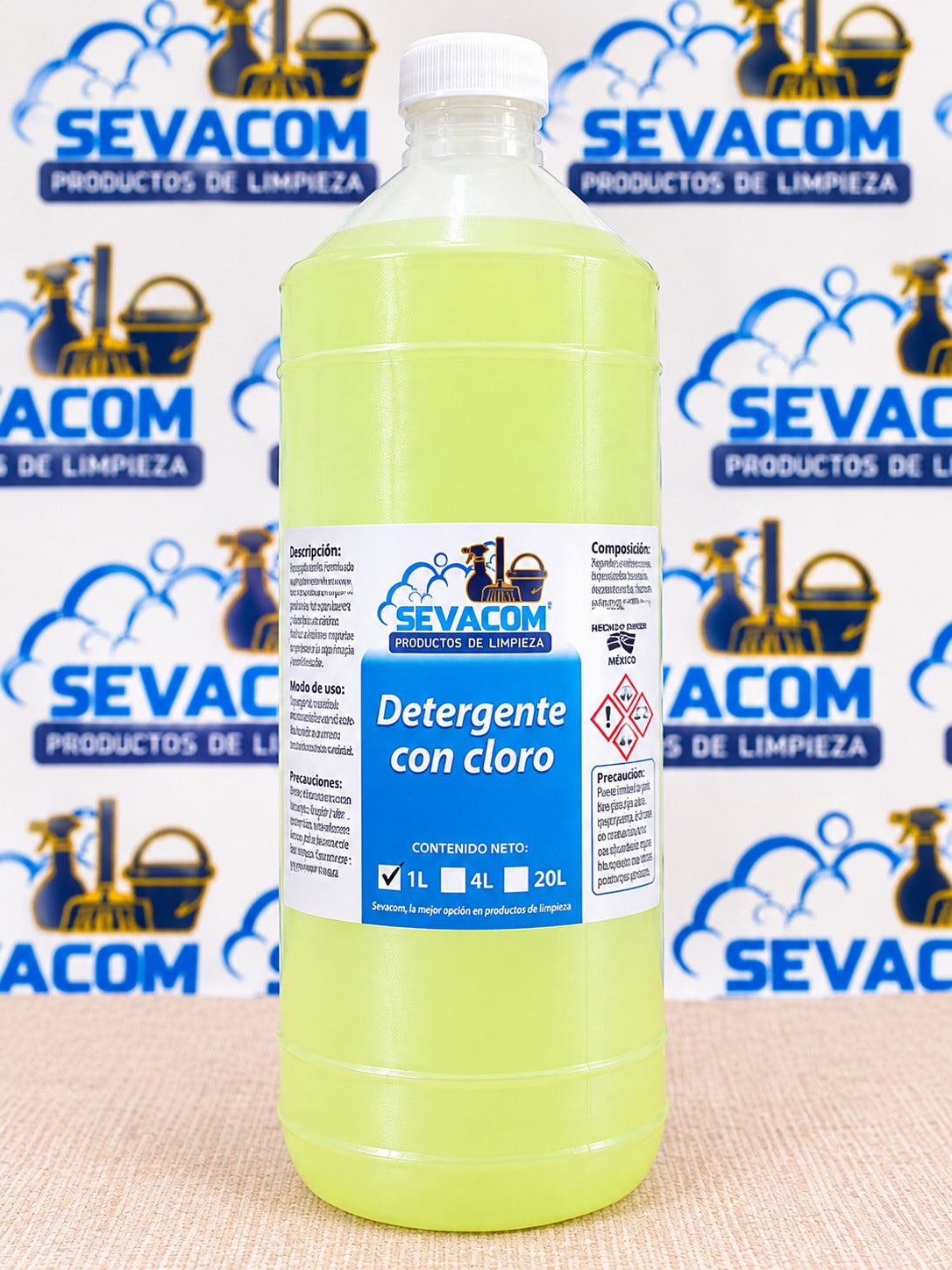 DETERGENTE CON CLORO SEVACOM
