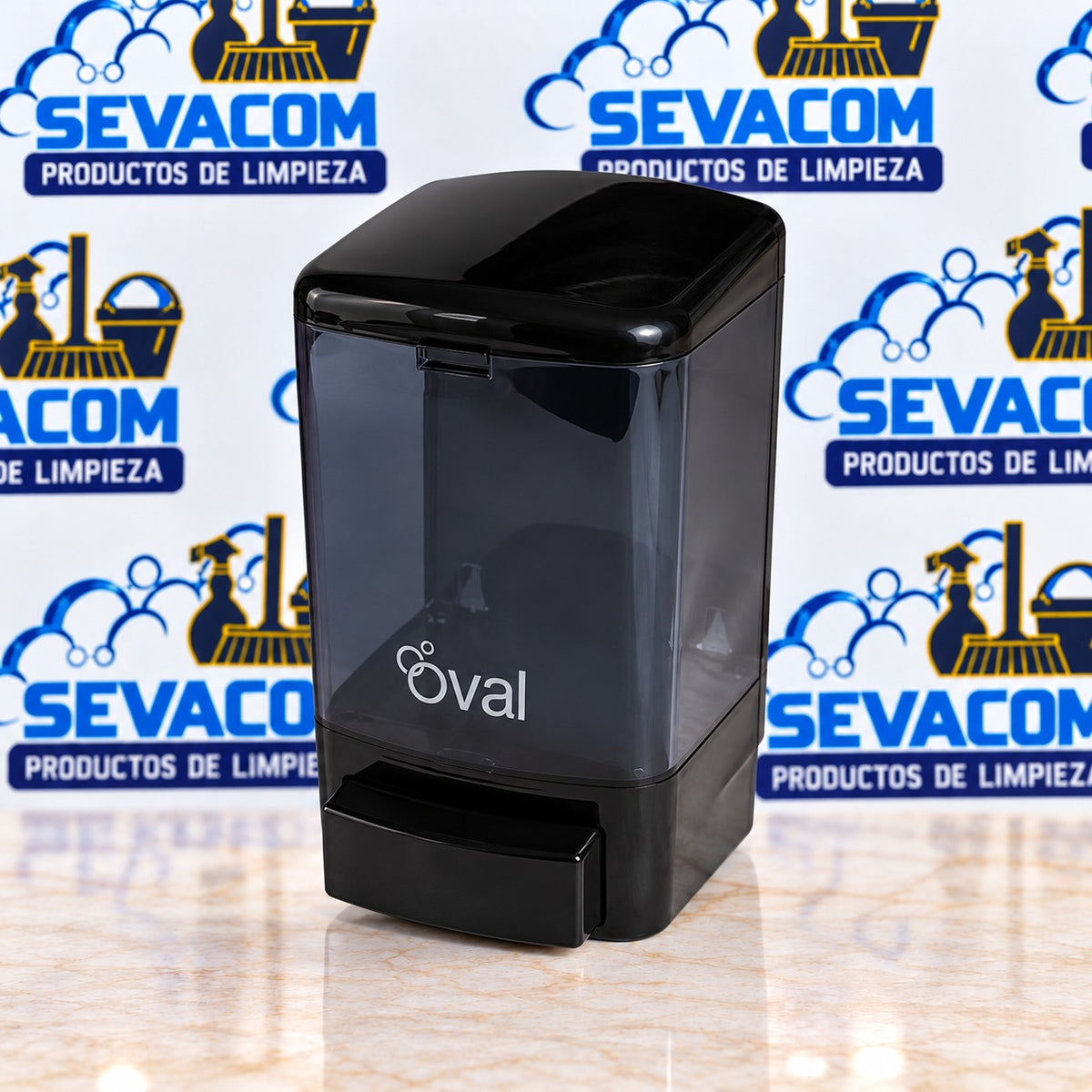 2313 JABONERA HUMO CON NEGRO RELLENABLE 1L DV018 OVAL 36
