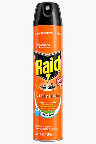 INSECTICIDA RAID CASA Y JARDIN 400ML