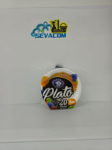 PLATO REDONDO 8 LISO RETYMA BLANCO PACA 25/40